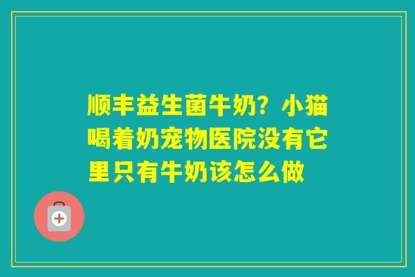 顺丰益生菌牛奶?小猫喝着奶宠物医院没有它里只有牛奶该怎么做 顺丰益生菌牛奶?小猫喝着奶宠物医院没有它里只有牛奶该怎么做