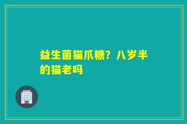 益生菌猫爪糖？八岁半的猫老吗