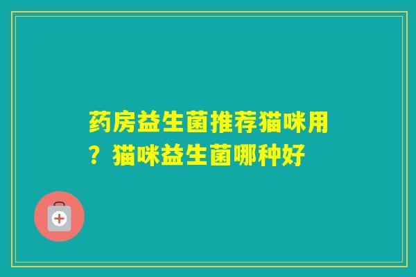 药房益生菌推荐猫咪用？猫咪益生菌哪种好
