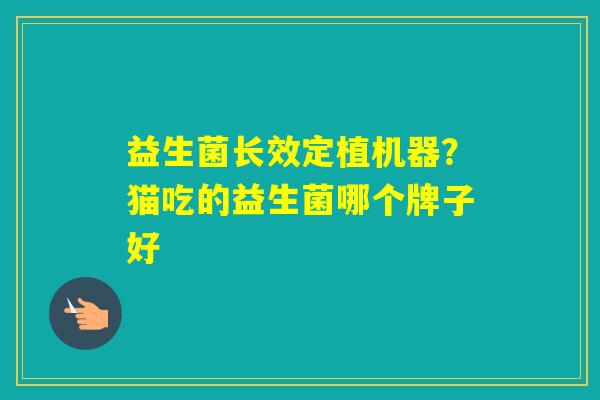 益生菌长效定植机器?猫吃的益生菌哪个牌子好 益生菌长效定植机器?猫吃的益生菌哪个牌子好