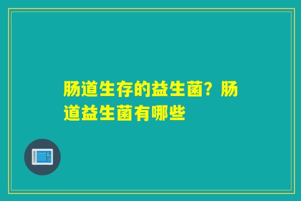 肠道生存的益生菌？肠道益生菌有哪些