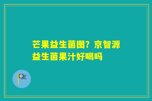芒果益生菌图？京智源益生菌果汁好喝吗