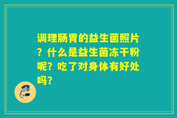 调理肠胃的益生菌照片？什么是益生菌冻干粉呢？吃了对身体有好处吗？