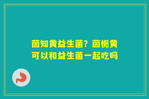 茵知黄益生菌？茵栀黄可以和益生菌一起吃吗