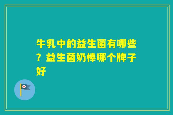 牛乳中的益生菌有哪些?益生菌奶棒哪个牌子好 牛乳中的益生菌有哪些?益生菌奶棒哪个牌子好