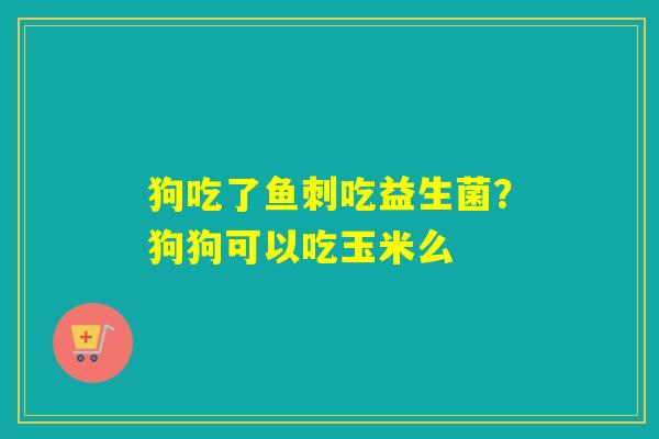狗吃了鱼刺吃益生菌？狗狗可以吃玉米么