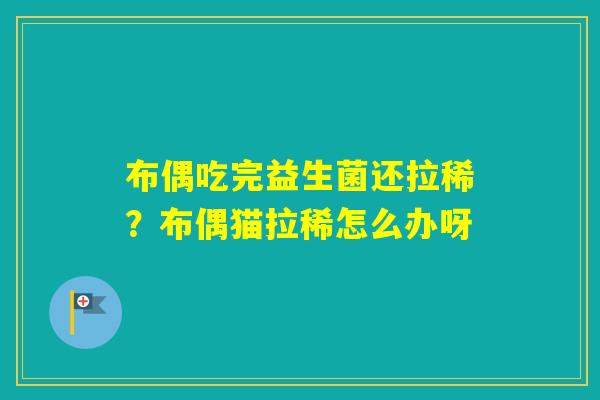 布偶吃完益生菌还拉稀?布偶猫拉稀怎么办呀 布偶吃完益生菌还拉稀?布偶猫拉稀怎么办呀