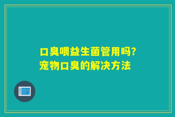 喂益生菌管用吗？宠物的解决方法