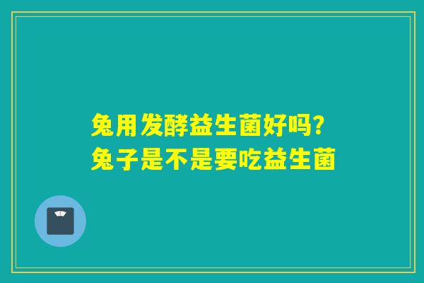 兔用发酵益生菌好吗?兔子是不是要吃益生菌 兔用发酵益生菌好吗?兔子是不是要吃益生菌