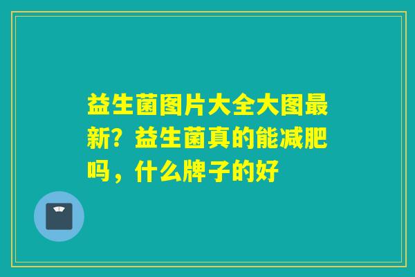 益生菌图片大全大图新？益生菌真的能吗，什么牌子的好