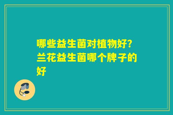 哪些益生菌对植物好？兰花益生菌哪个牌子的好