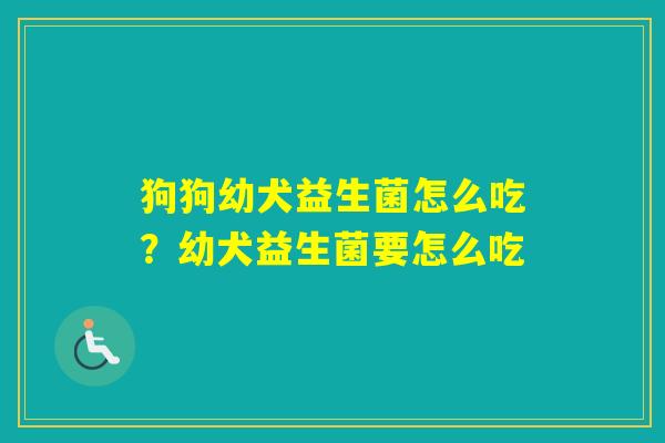 狗狗幼犬益生菌怎么吃?幼犬益生菌要怎么吃 狗狗幼犬益生菌怎么吃?幼犬益生菌要怎么吃