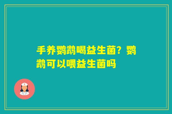 手养鹦鹉喝益生菌？鹦鹉可以喂益生菌吗