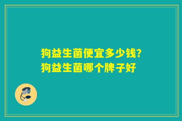 狗益生菌便宜多少钱？狗益生菌哪个牌子好