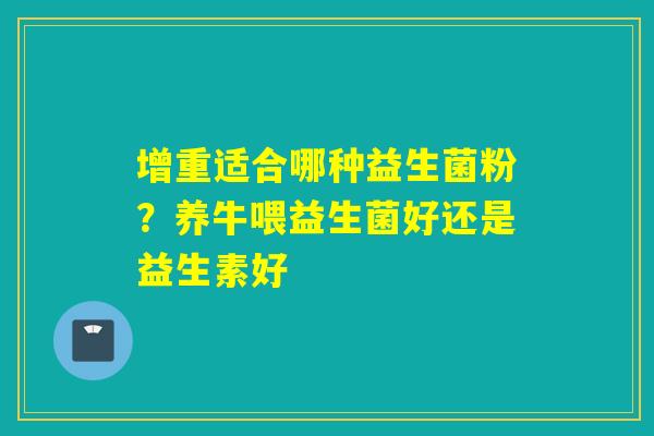 增重适合哪种益生菌粉？养牛喂益生菌好还是益生素好