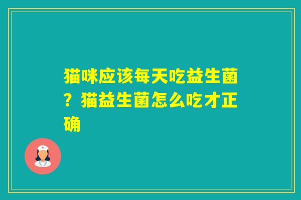 猫咪应该每天吃益生菌？猫益生菌怎么吃才正确