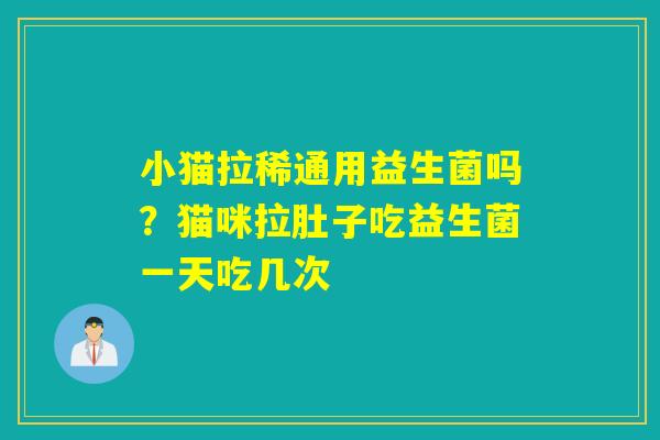 小猫拉稀通用益生菌吗?猫咪拉肚子吃益生菌一天吃几次 小猫拉稀通用益生菌吗?猫咪拉肚子吃益生菌一天吃几次