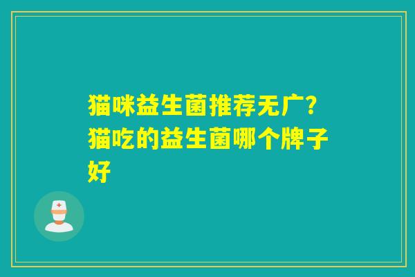 猫咪益生菌推荐无广？猫吃的益生菌哪个牌子好