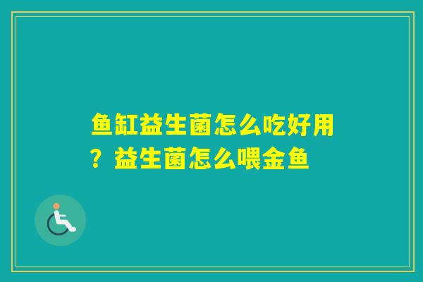 鱼缸益生菌怎么吃好用？益生菌怎么喂金鱼