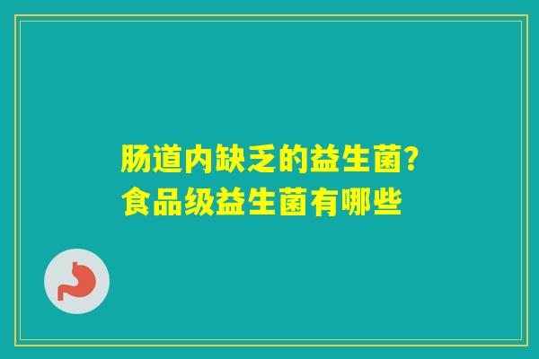 肠道内缺乏的益生菌？食品级益生菌有哪些
