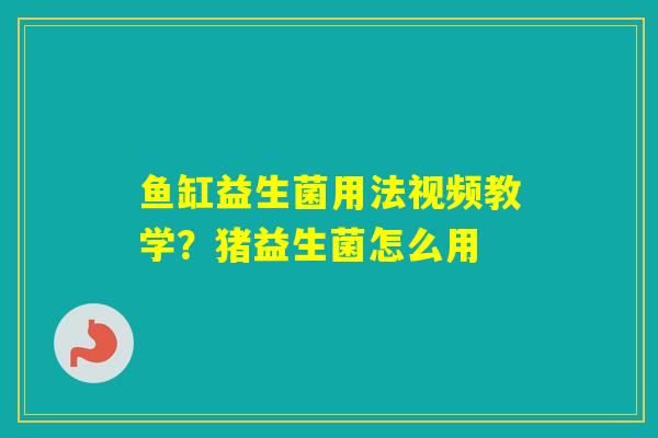 鱼缸益生菌用法视频教学？猪益生菌怎么用