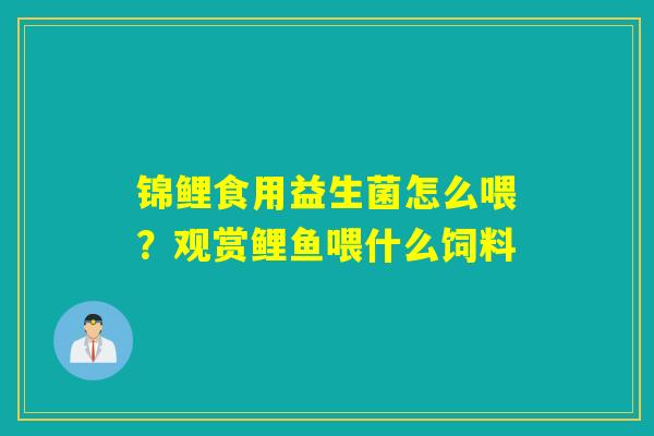 锦鲤食用益生菌怎么喂？观赏鲤鱼喂什么饲料