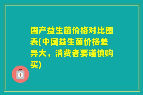 国产益生菌价格对比图表(中国益生菌价格差异大，消费者要谨慎购买)