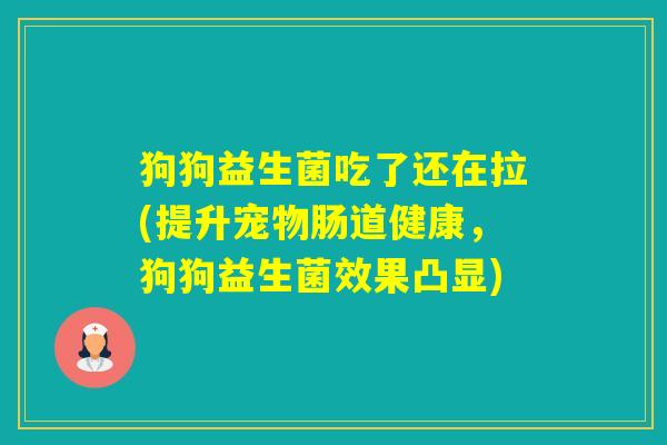 狗狗益生菌吃了还在拉(提升宠物肠道健康，狗狗益生菌效果凸显)