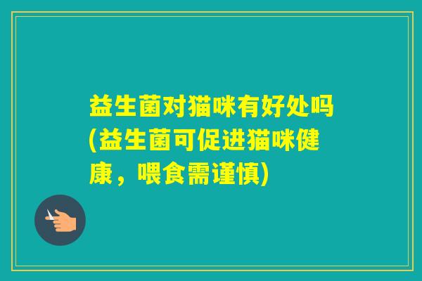 益生菌对猫咪有好处吗(益生菌可促进猫咪健康，喂食需谨慎)