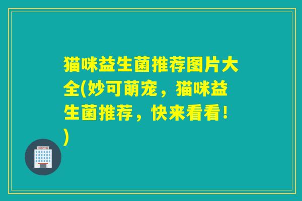 猫咪益生菌推荐图片大全(妙可萌宠，猫咪益生菌推荐，快来看看！)