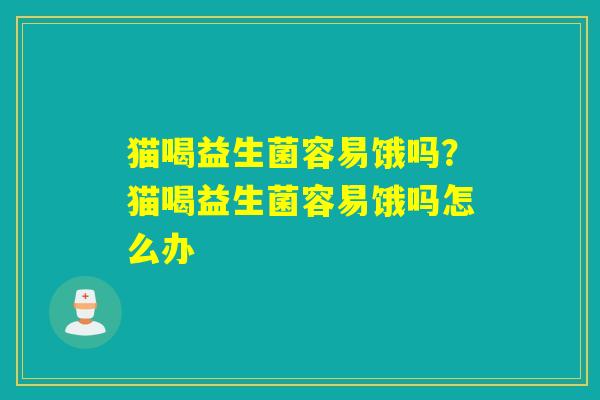 猫喝益生菌容易饿吗？猫喝益生菌容易饿吗怎么办
