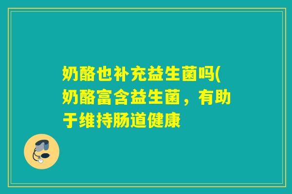 奶酪也补充益生菌吗(奶酪富含益生菌，有助于维持肠道健康