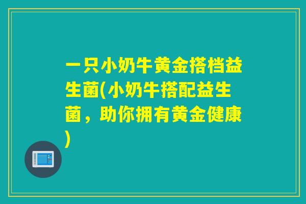 一只小奶牛黄金搭档益生菌(小奶牛搭配益生菌，助你拥有黄金健康)