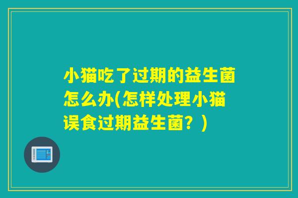 小猫吃了过期的益生菌怎么办(怎样处理小猫误食过期益生菌？)