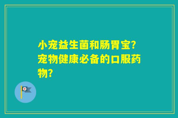 小宠益生菌和肠胃宝？宠物健康必备的口服？