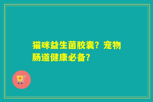 猫咪益生菌胶囊?宠物肠道健康必备? 猫咪益生菌胶囊?宠物肠道健康必备?
