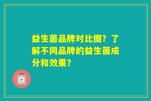 益生菌品牌对比图？了解不同品牌的益生菌成分和效果？