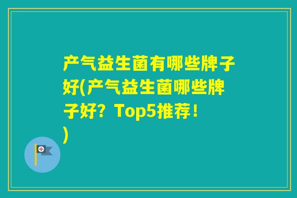 产气益生菌有哪些牌子好(产气益生菌哪些牌子好？Top5推荐！)