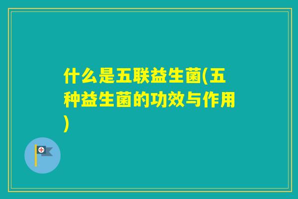 什么是五联益生菌(五种益生菌的功效与作用)