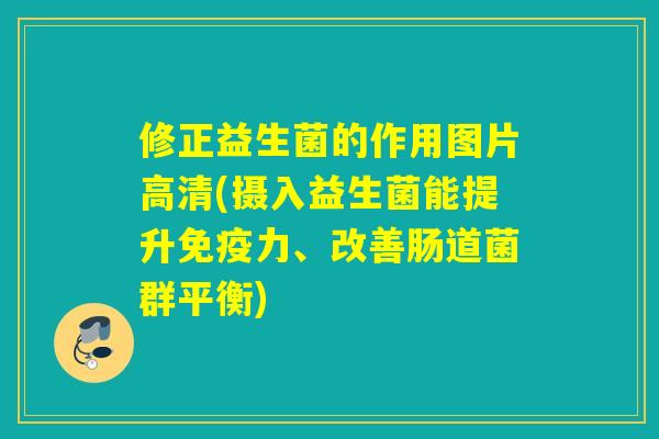 修正益生菌的作用图片高清(摄入益生菌能提升力、改善肠道菌群平衡) 修正益生菌的作用图片高清(摄入益生菌能提升力、改善肠道菌群平衡)