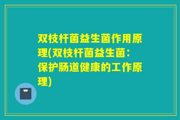 双枝杆菌益生菌作用原理(双枝杆菌益生菌：保护肠道健康的工作原理)