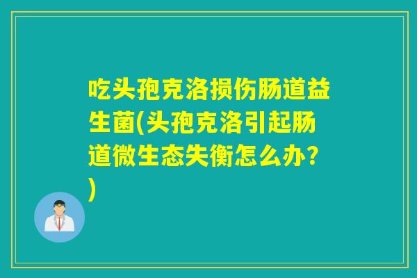 吃头孢克洛损伤肠道益生菌(头孢克洛引起肠道微生态失衡怎么办?) 吃头孢克洛损伤肠道益生菌(头孢克洛引起肠道微生态失衡怎么办?)