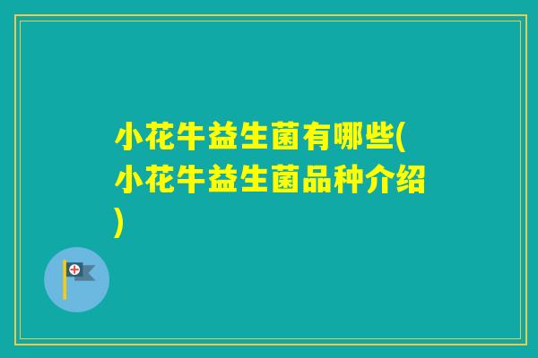 小花牛益生菌有哪些(小花牛益生菌品种介绍)