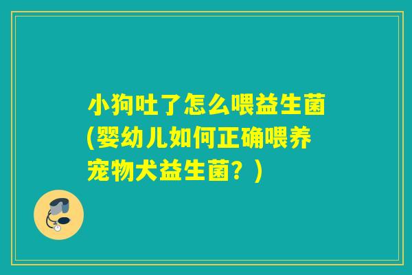 小狗吐了怎么喂益生菌(婴幼儿如何正确喂养宠物犬益生菌?) 小狗吐了怎么喂益生菌(婴幼儿如何正确喂养宠物犬益生菌?)