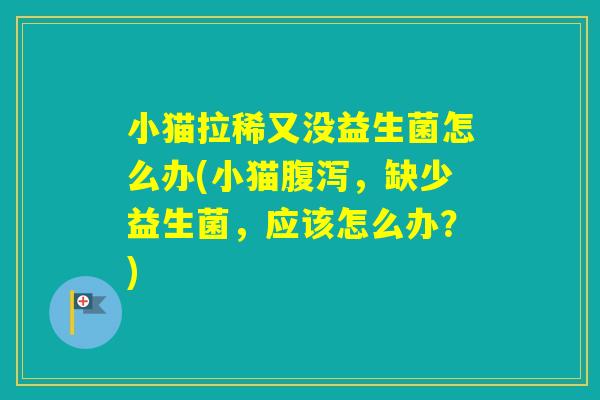 小猫拉稀又没益生菌怎么办(小猫,缺少益生菌,应该怎么办?) 小猫拉稀又没益生菌怎么办(小猫,缺少益生菌,应该怎么办?)