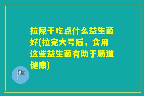 拉屎干吃点什么益生菌好(拉完大号后，食用这些益生菌有助于肠道健康)