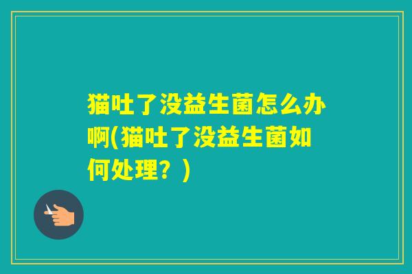 猫吐了没益生菌怎么办啊(猫吐了没益生菌如何处理？)