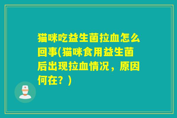 猫咪吃益生菌拉怎么回事(猫咪食用益生菌后出现拉情况，原因何在？)