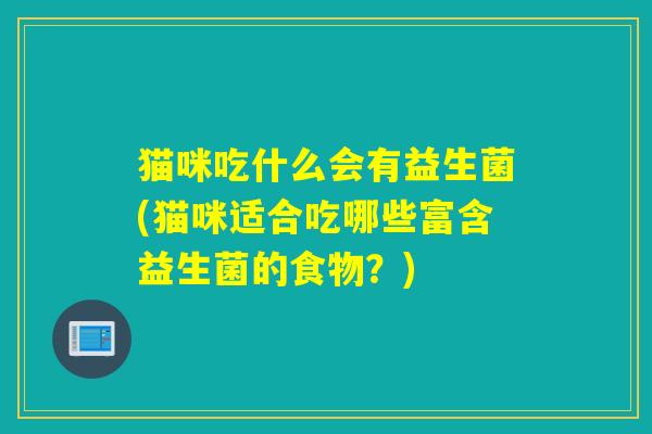 猫咪吃什么会有益生菌(猫咪适合吃哪些富含益生菌的食物？)