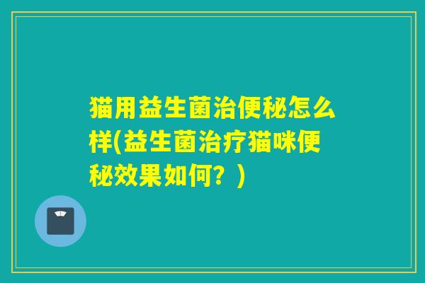 猫用益生菌怎么样(益生菌猫咪效果如何?) 猫用益生菌怎么样(益生菌猫咪效果如何?)